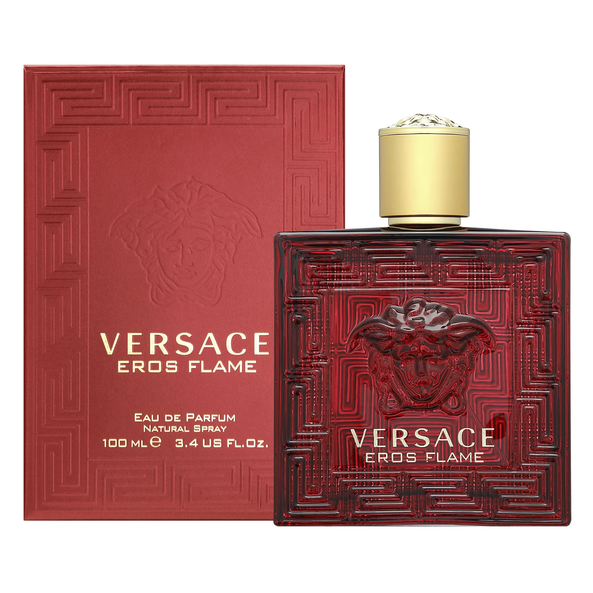 Versace Eros Flame Eau de Parfum, Cologne for Men, 3.4 fl oz