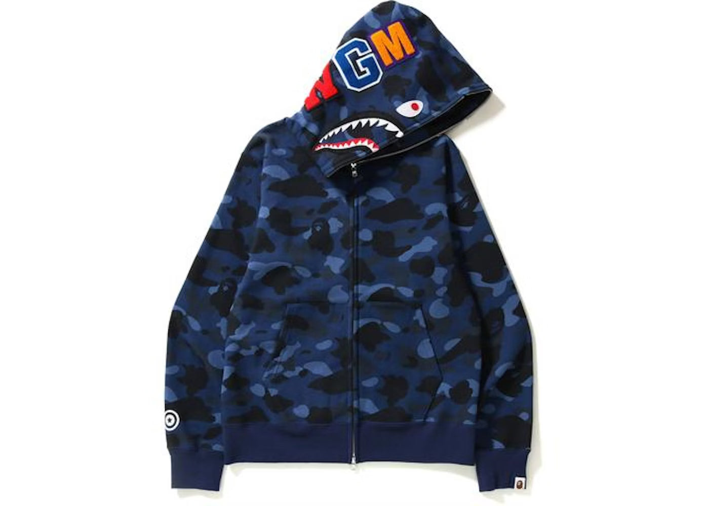 COLOR CAMO 2ND SHARK PULLOVER HOODIE MENS