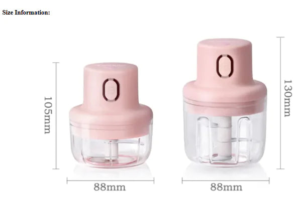 Wireless 250ml Electric Garlic Chopper