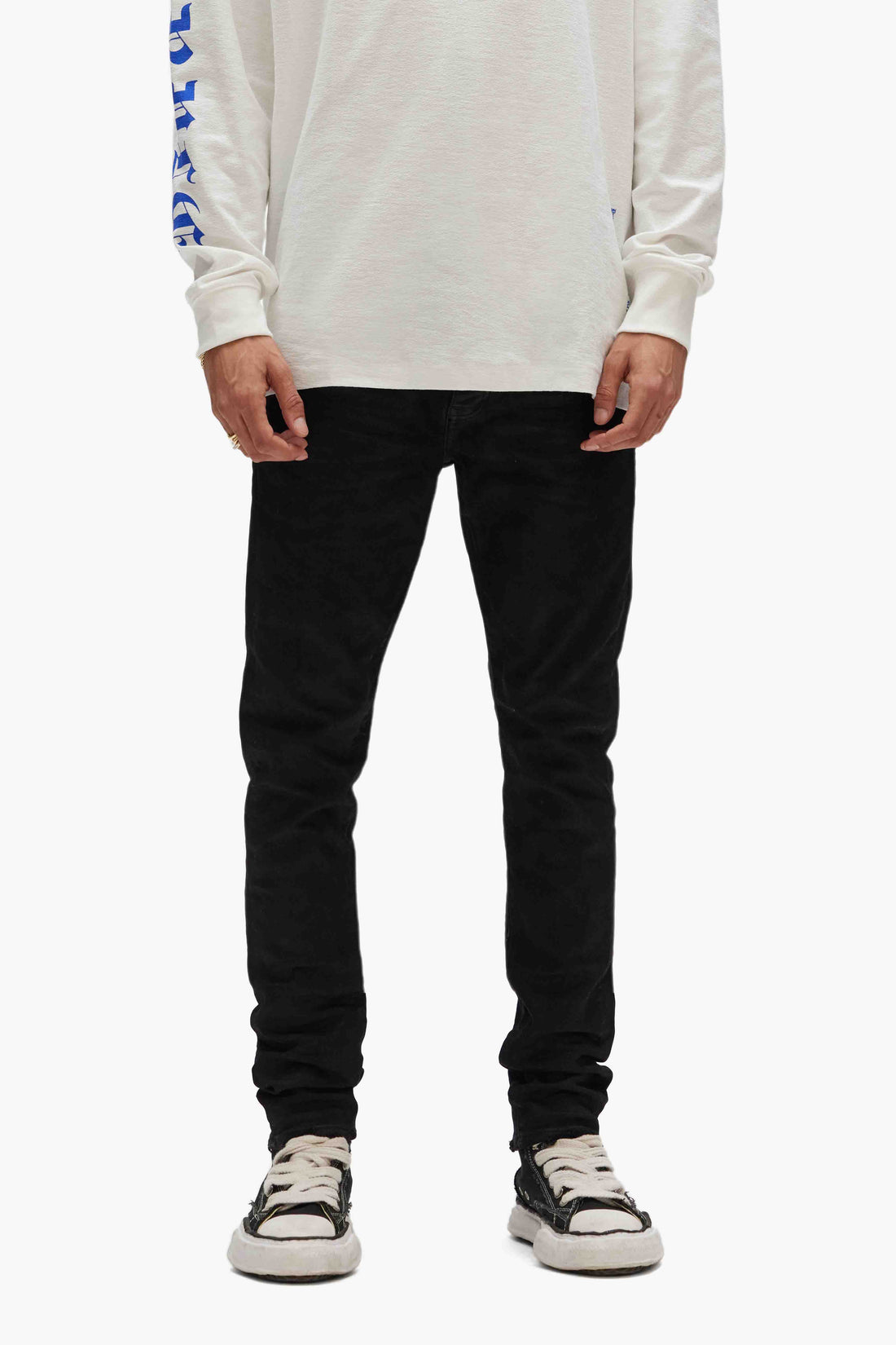 P001 Black Raw "Purple Jeans"